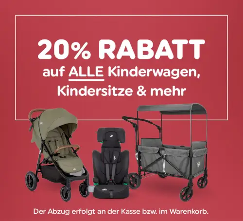 20% Rabatt auf alle Kinderwagen, Kindersitze & mehr bei Smyth Toys