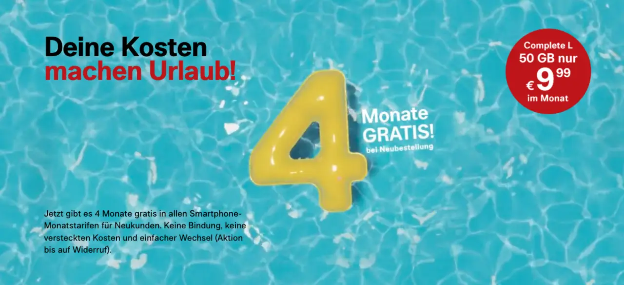 4 Monate Gratis bei Yesss