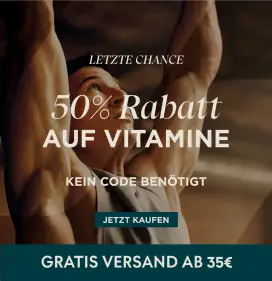 Flash Sale bei Myprotein - 50% Rabatt auf Vitamine