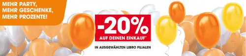 20% Rabatt auf deinen Einkauf in ausgewählten Libro Filialen  